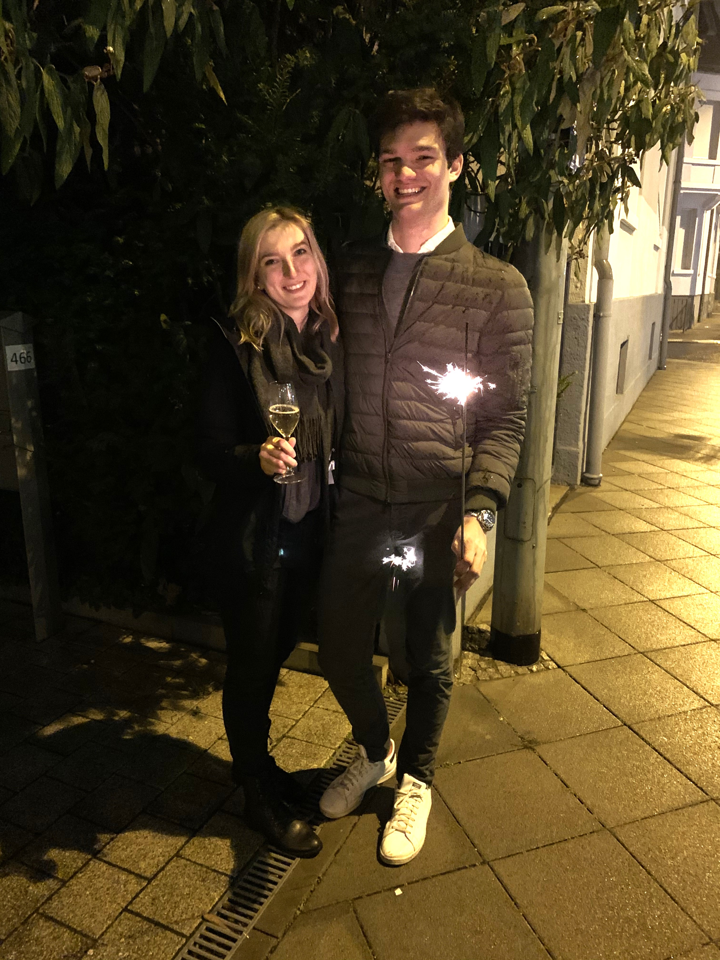 Anna und Albert an Silvester